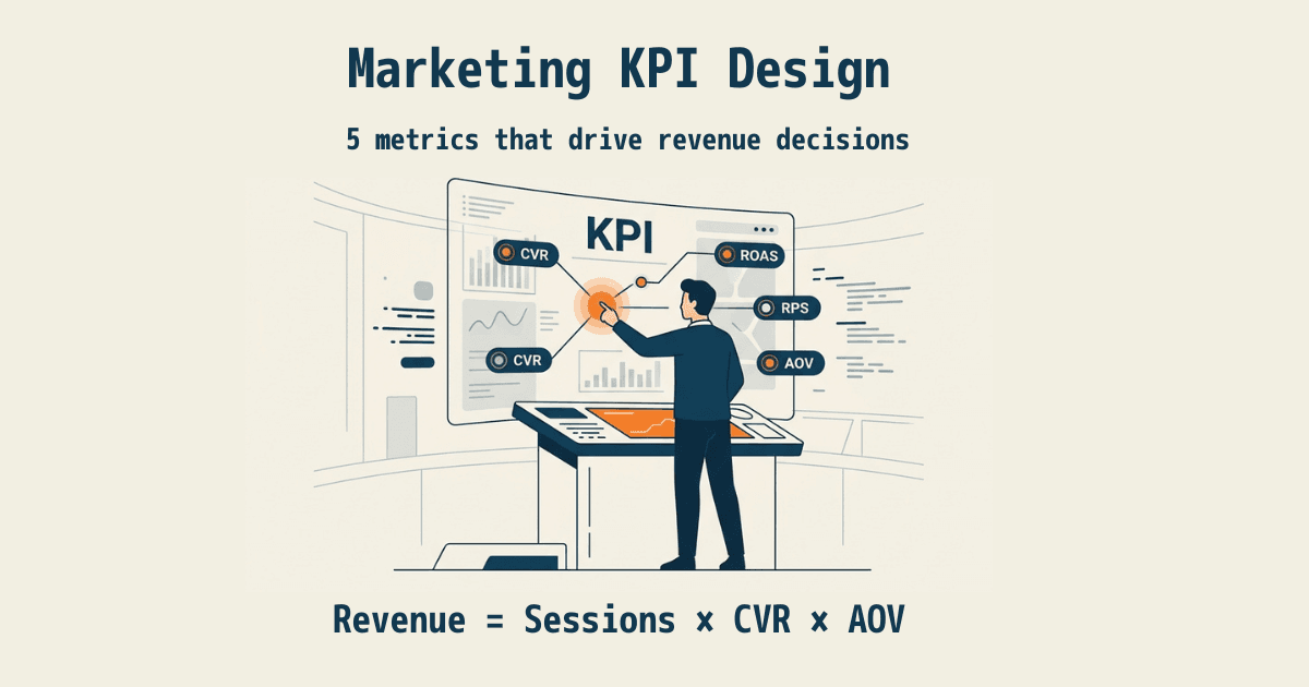 Marketing KPI design: 5 metrics that drive decisions