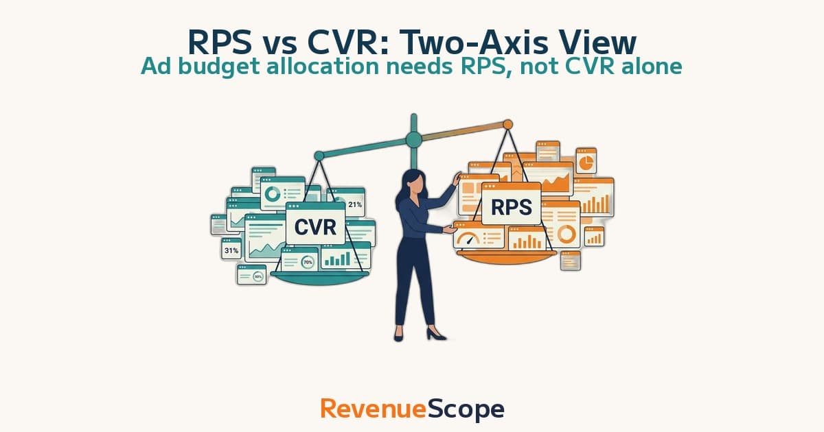 RPS vs CVR: A Two-Axis Framework for EC Ad Budget Allocation