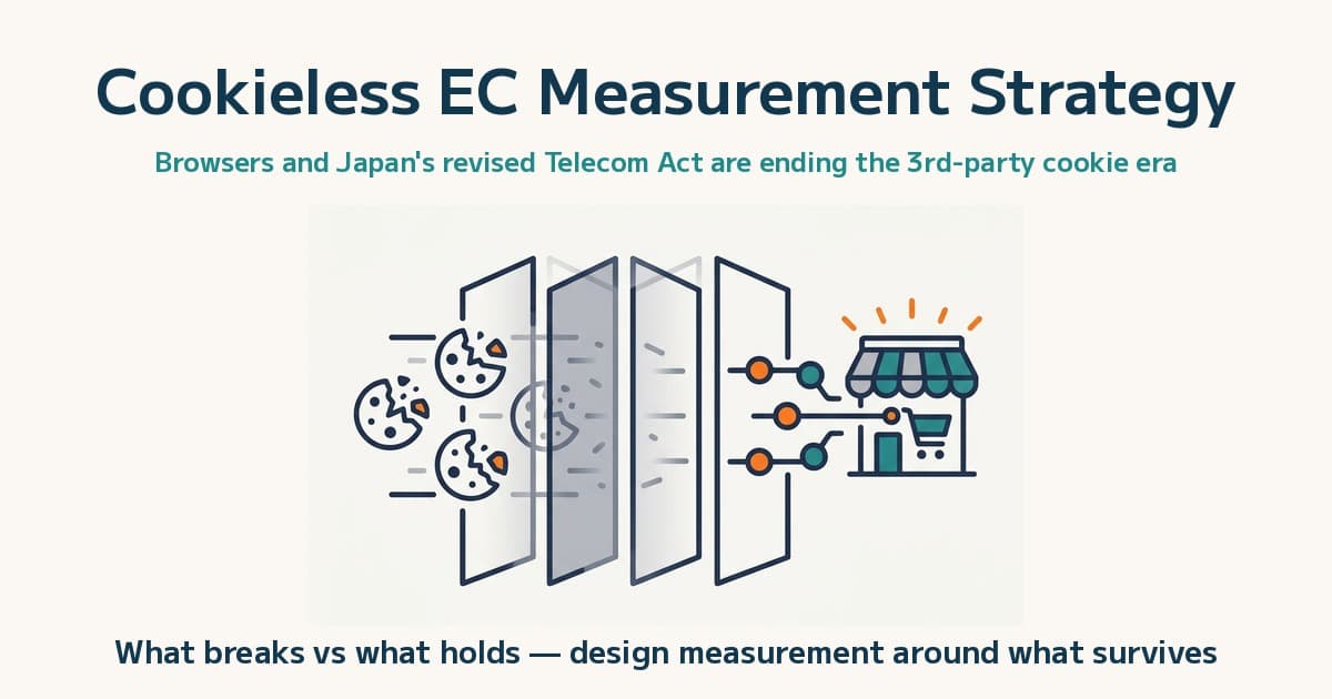 Cookieless EC measurement: a 4-step shift to first-party
